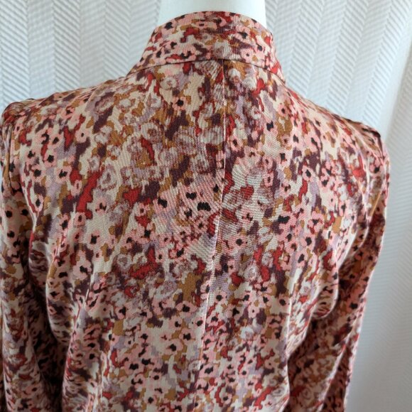 Soya Concept Minea Button Down Maxi Dress Long Sleeves Berry Blend Size XS - Picture 10 of 15